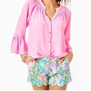 Lilly Pulitzer 5" Buttercup Scallop Knit Short